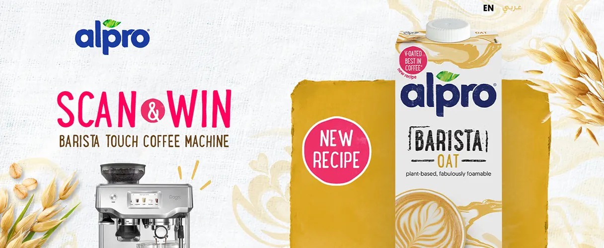 Alpro Scan & Win Barista Touch Coffee Machine Campaign