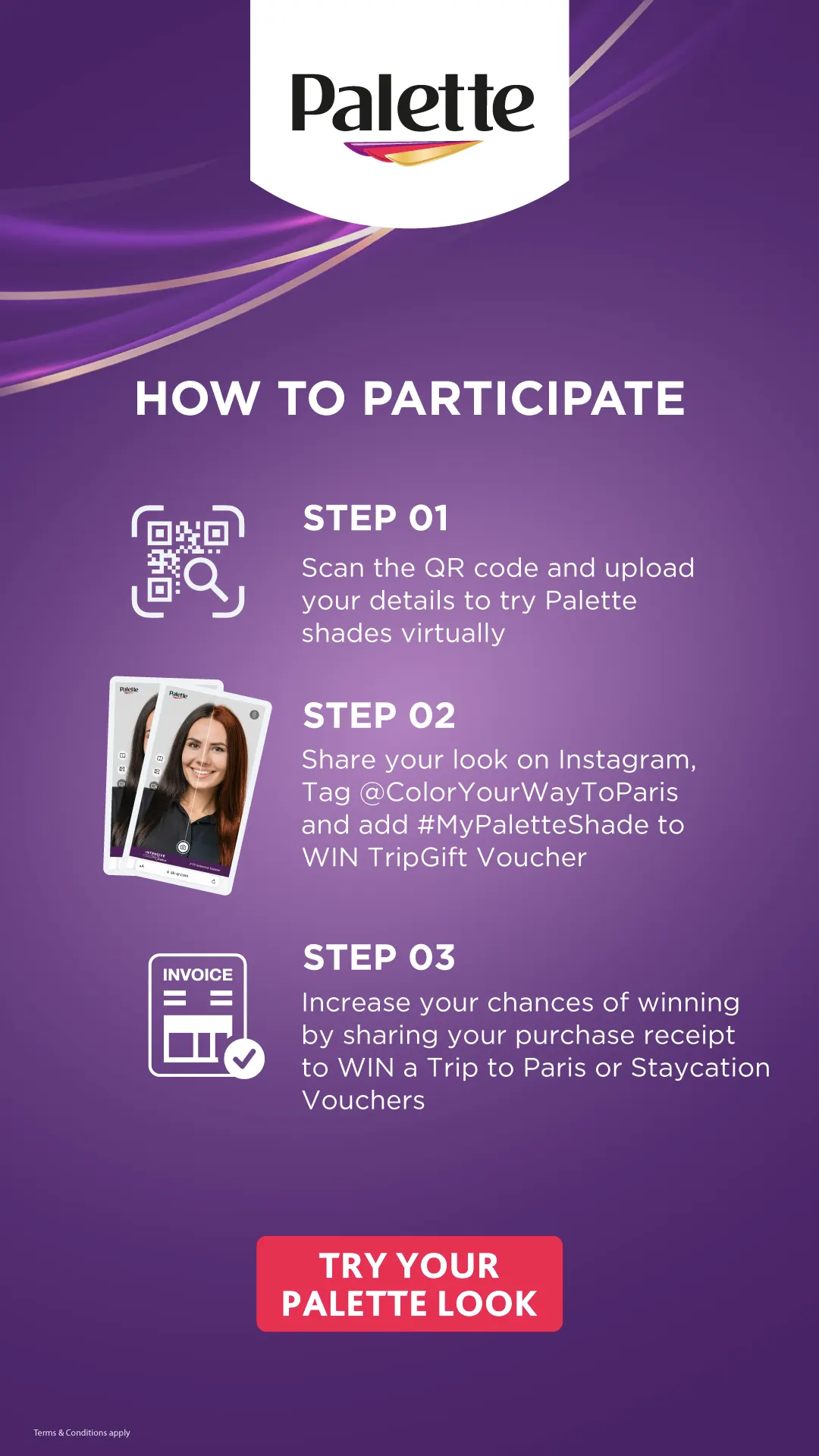 Palette Try It, Share It, Win It – GCC AR Promotional Campaign screen 2