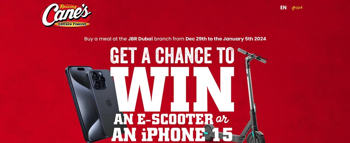 Raising Cane’s JBR – Scan & Win Campaign