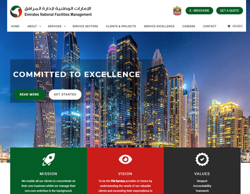 cms website design for EnFM