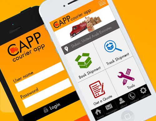 Mobile application for courier company